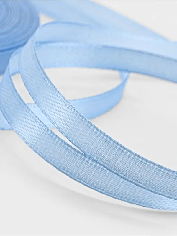 Лента атласная, 6 мм, 23±1 м, небесно-голубая №278 Лента атласная, 6 мм, 23±1 м, небесно-голубая №278