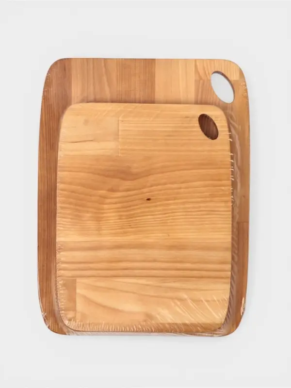 Набор разделочных досок, 2 шт., 27.5&times;21 см,22.2&times;17 см, дерево берёза, пропитаны минеральным маслом