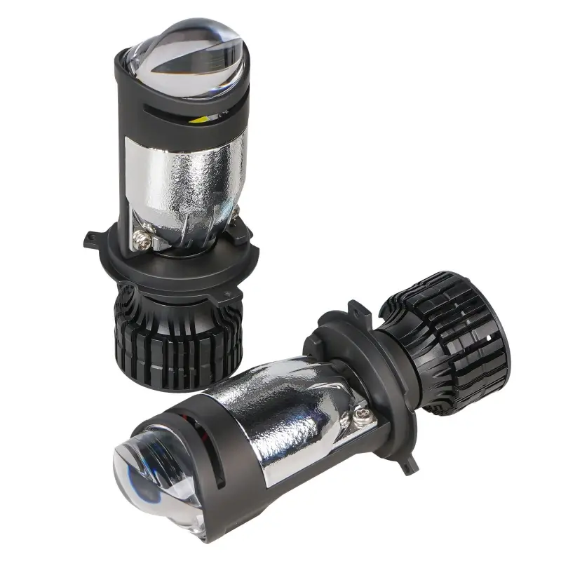 Лампа светодиод. H4 BI-LED LENS, 60Вт, 7000Лм (3500Лм x 2), 6500К, 12/24В, кмпл. 2 шт.