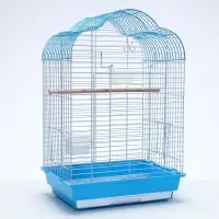 Клетка для птиц Bd-3/1o, раскрывающаяся крыша, 47.5&times;37&times;70 см, голубая