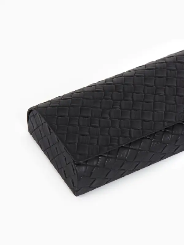 Футляр для очков на магните, размер 15.5&times;6&times;3 см, чёрный