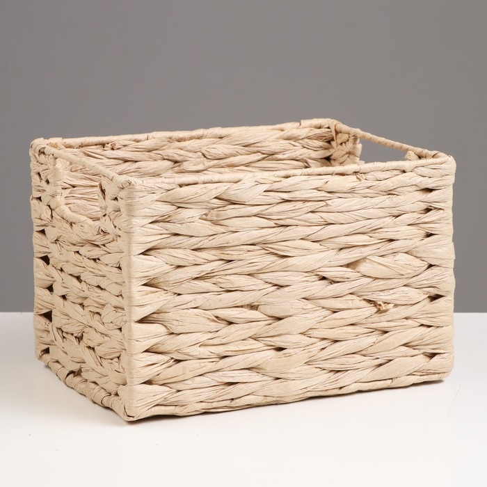 Корзина стеллажная Корзина стеллажная "Колос", 25х19х17 см, бежеый