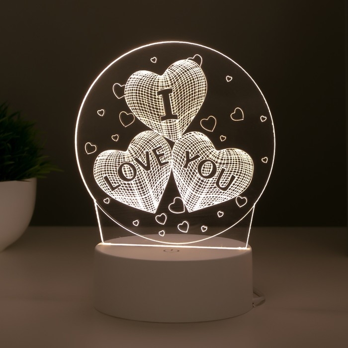 Светильник Светильник "Любовь" LED 3 цвета от USB