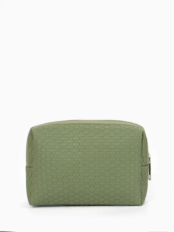 Косметичка дор Плетенка, 16*5*10, отдел на молнии, хаки