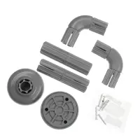 VETTA Карниз для ванной угловой 90x90x90см, нерж.сталь