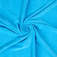Ткань для рукоделия, велюр на трикотажной основе, голубой, лоскут 100&times;180 см