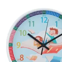 Часы настенные &laquo;Ученье свет&raquo;, детские, бесшумные, плавный ход, d=25 см, от батарейки 1&times;АА
