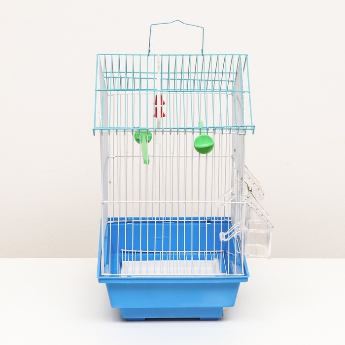 Клетка для птиц укомплектованная Bd-1/1d, 30 х 23 х 39 см, голубая Клетка для птиц укомплектованная Bd-1/1d, 30 х 23 х 39 см, голубая