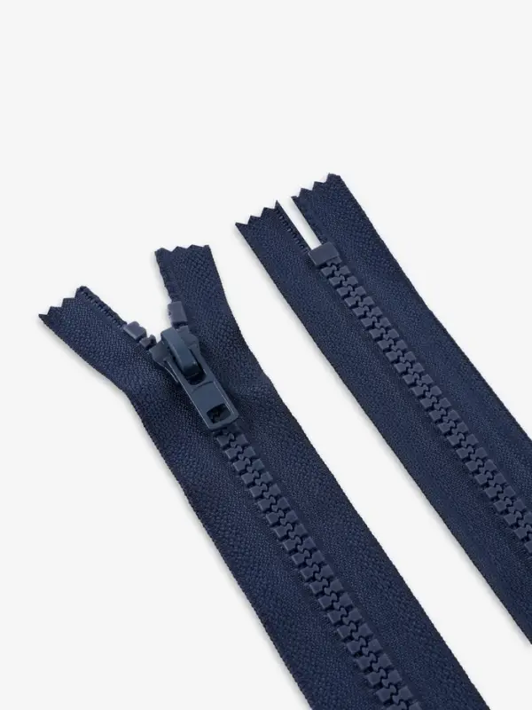 Молния &laquo;Трактор&raquo;, №8, неразъёмная, замок автомат, 18 см, тёмно-синяя