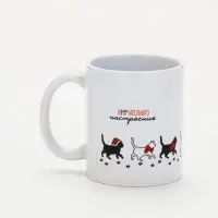 Кружка чайная керамическая «Замурчательного настроения», 320 мл