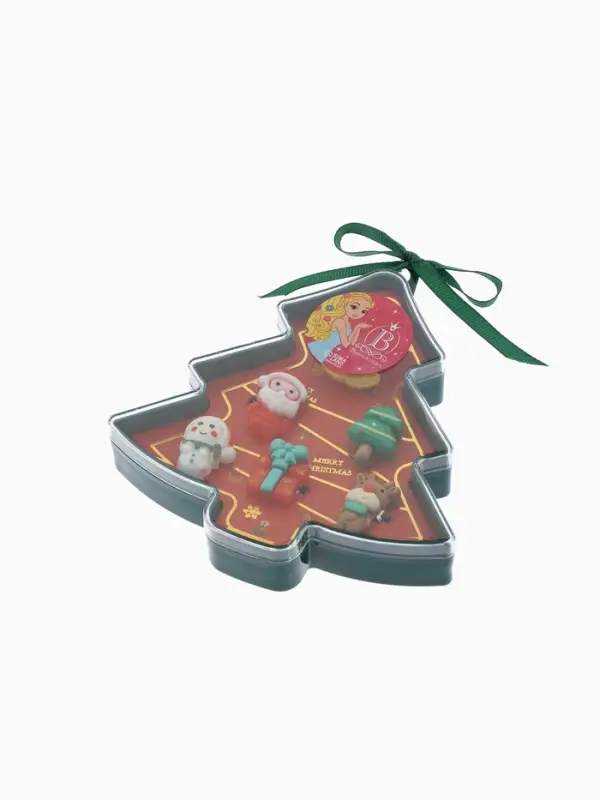 Кольца детские набор 5 шт  Кольца детские набор 5 шт "Выбражулька" в форме елки, форма МИКС, цвет МИКС, б-р