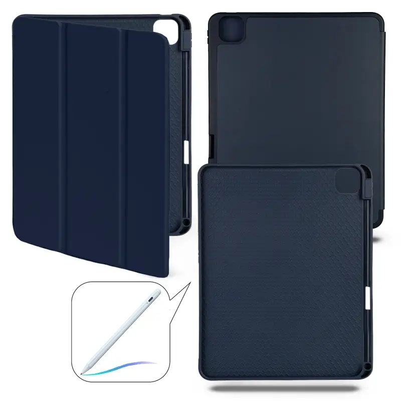 Чехол-книжка iPd Pro 11 (2024) Smart case (Pencil) Dark Blue №12