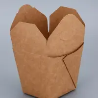 Коробка крафтовая для лапши вок, 7.5&times;6.6&times;9.3 см