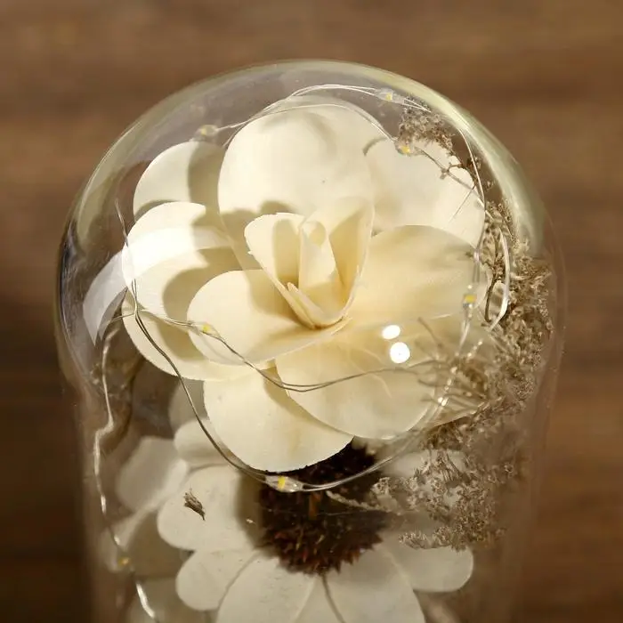 Ночник "Колба с букетом" LED 3ААА 22,5х9,5х11 см RISALUX Ночник "Колба с букетом" LED 3ААА 22,5х9,5х11 см RISALUX