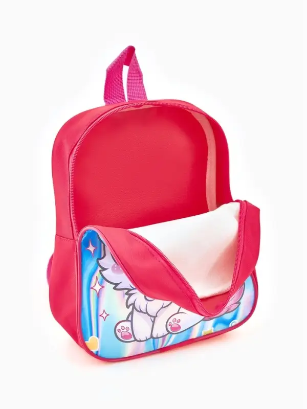 Рюкзак детский 20,5*9*24, отд на молнии, единорог ярко-розовый Рюкзак детский 20,5*9*24, отд на молнии, единорог ярко-розовый