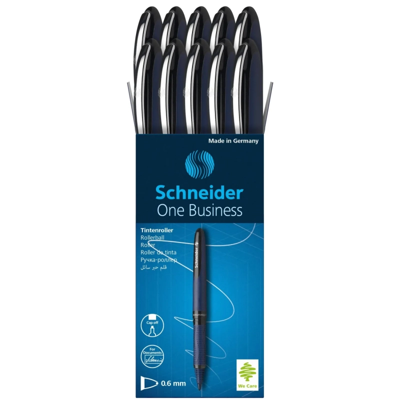 Роллер SCHNEIDER One Business 183001 черный, 0,6 мм