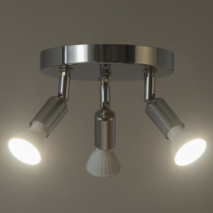 Спот Спот "Андо" 3xGU10 35Вт хром 18х18х15 см