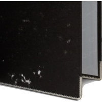 Папка-регистратор А4 75мм мрамор, черный, с/метал. уголом AF0700-BK1