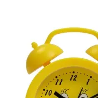 Часы - будильник настольные &laquo;Смайл&raquo;, дискретный ход, 9&times;12 см, 1хАА, жёлтые