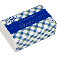 Салфетки бумажные Luscan NonStop 1слбелые цел1/4 слож100л/пач