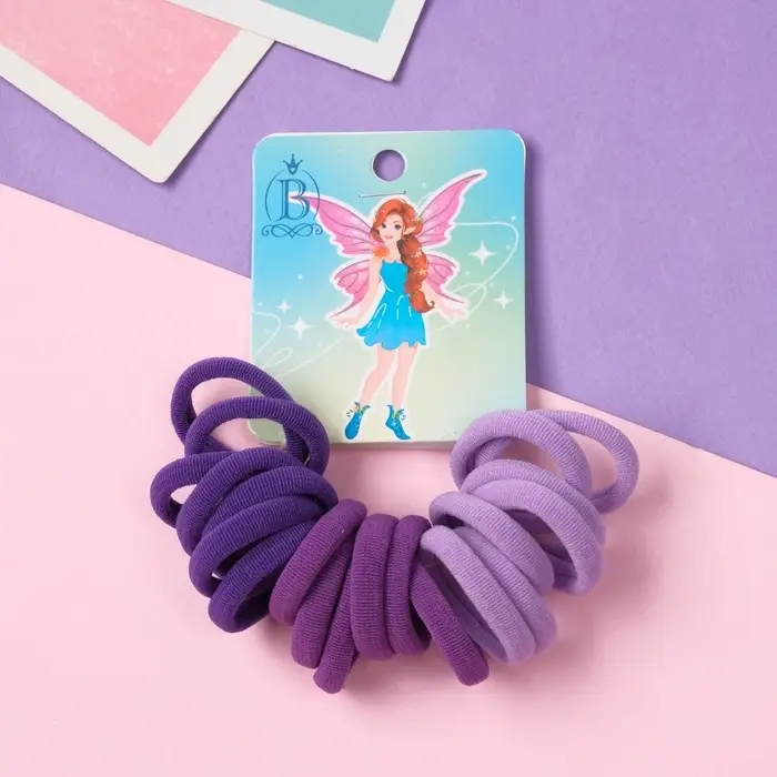 Резинка для волос Резинка для волос "Фея Кэти" (набор 20 шт) 2,5 см, сиреневый фиолетовый
