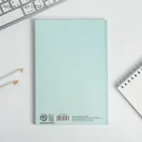 Планер-ежедневник в тонкой обложке с тиснением &laquo;Мечтай. Создавай. Действуй&raquo;, мятный, А5, 80 листов