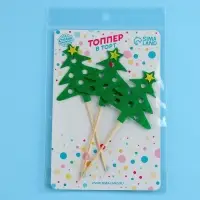 Шпажки для канапе новогодние &laquo;Ёлочка&raquo;, набор 3 шт.