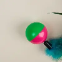 VETTA Игрушка для домашних животных, пластмасса, перья, 5,5х8 см