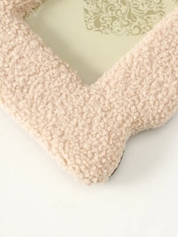 Фоторамка МДФ, иск. мех 9х14см "Плюш"  22,5х18х2 см