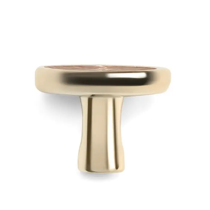 Ручка-кнопка CAPPIO РК103, d=33 мм, пластик, цвет золото