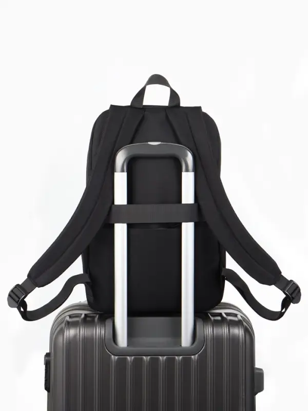 Рюкзак городской, 1 отделение, 4 кармана, 28&times;9.5&times;42 см, чёрный