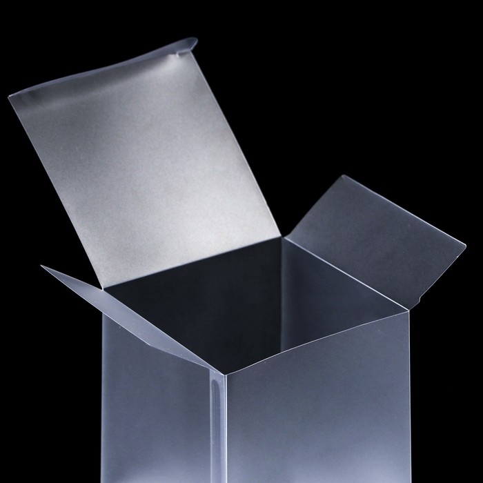 Складная коробка из PVC, матовая 10 х 10 х 10 см Складная коробка из PVC, матовая 10 х 10 х 10 см