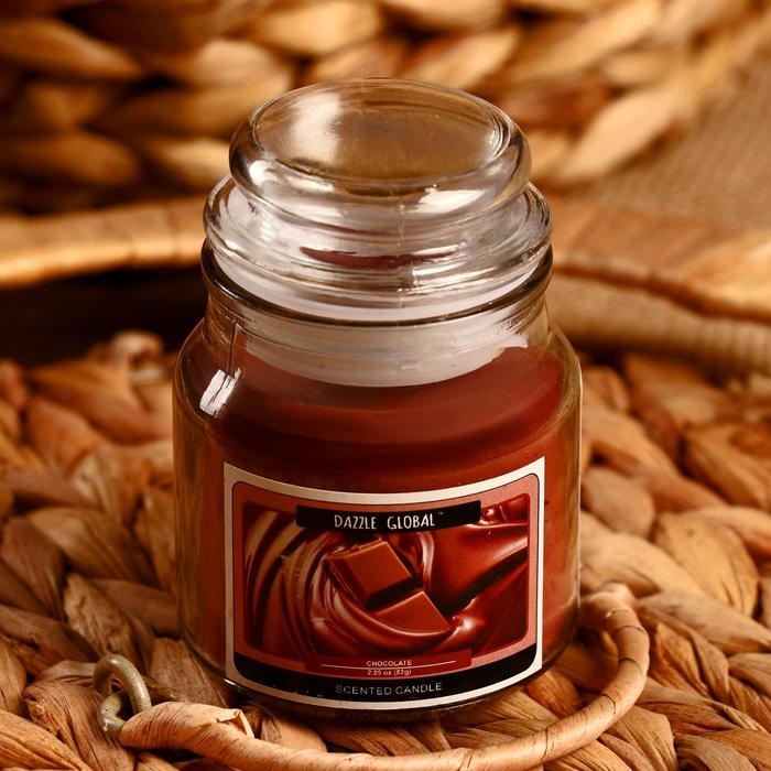 Свеча в банке Свеча в банке "Шоколад" 82 гр 6х9х9 см