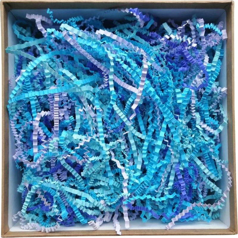 Наполнитель бумажный цветной микс-1  100 гр (синий) БН133