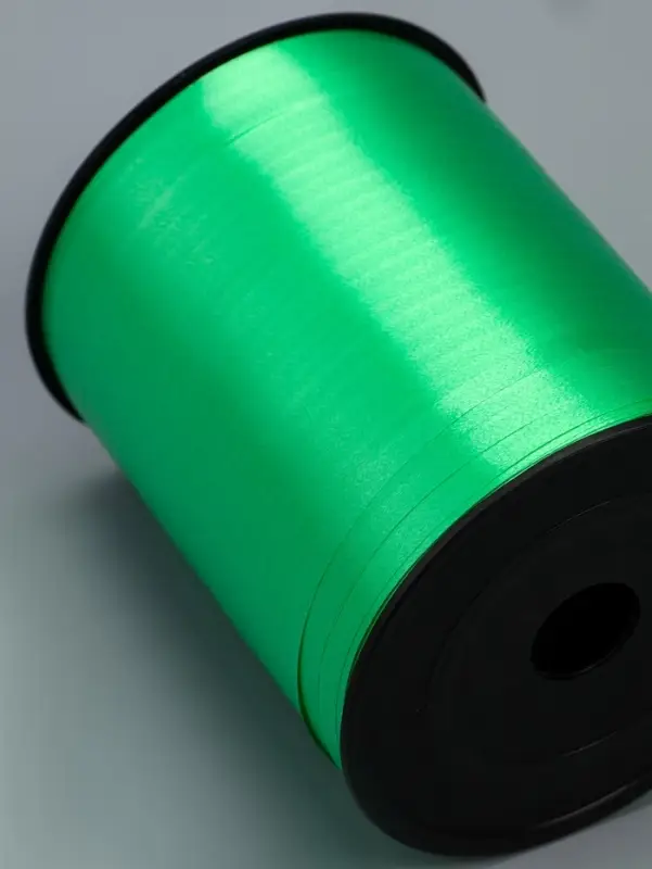 Лента для декора, подарков и шаров, зеленый, 0.5 см &times; 500 ярдов