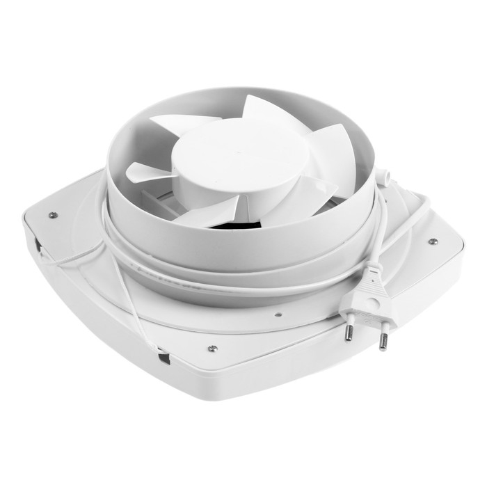 Вентилятор вытяжной ZEIN LOF-04, d=140 мм, 220 В, 18 Вт, с жалюзи, провод