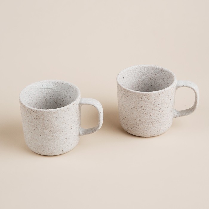 Набор кружек керамических SL Home «Арена Бланка», 280 мл, цвет белый Набор кружек керамических SL Home «Арена Бланка», 280 мл, цвет белый