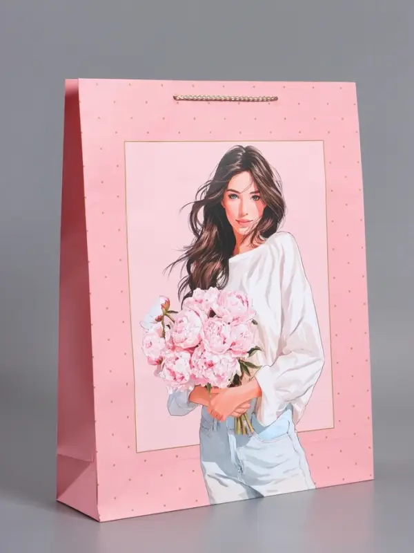 Пакет подарочный "Букет радости", ламинированный, 33 х 42,5 х 10 см