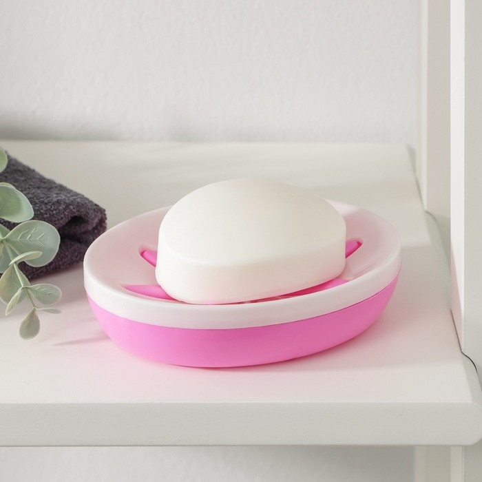 Мыльница пластиковая «Восход», 13×10×3 см, МИКС