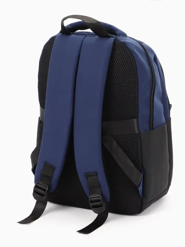 Рюкзак городской, 2 отделения, 3 кармана, водонепроницаемое дно, 27&times;14&times;39 см, синий