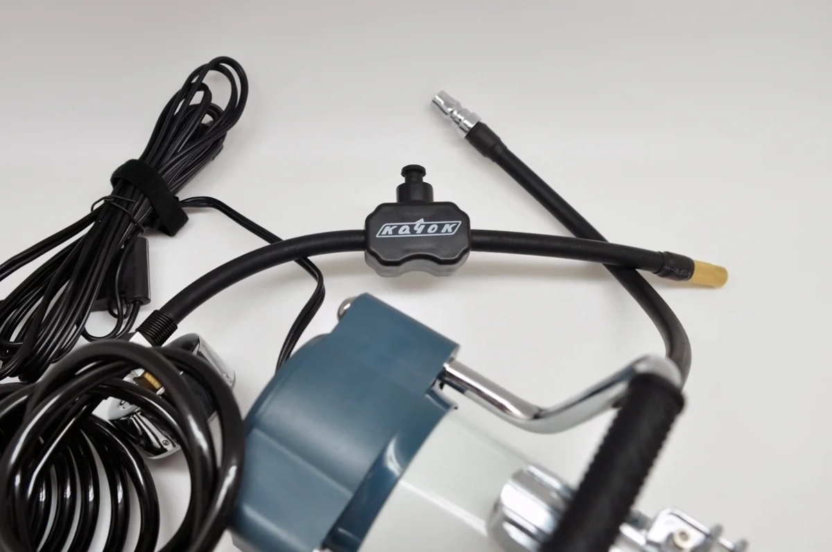 Компрессор КАЧОК K90N с витым шлангом и дефлятором