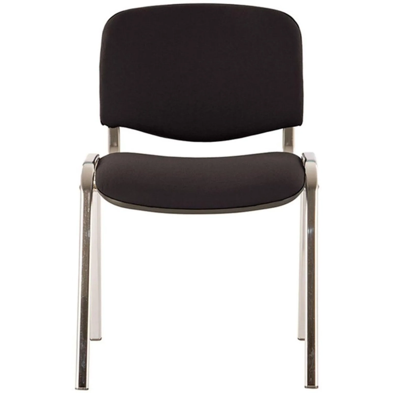 Стул 0MX_UA_EChair Rio(ИЗО/ISO) хром, ткань черная С-11, поперечина 18