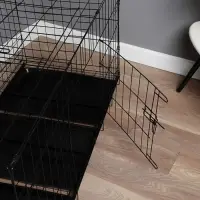 Клетка с люком для собак, 130 х 60 х 70 см, чёрная