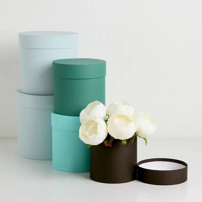 Набор шляпных коробок 5 в 1" Гармония", 20&times;20 - 14&times;14 см