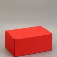 Коробка самосборная "Почтовая", красная, 40 х 27 х 18 см,