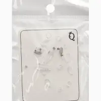 Серьги на леске "Капля росы", цвет белый в серебре