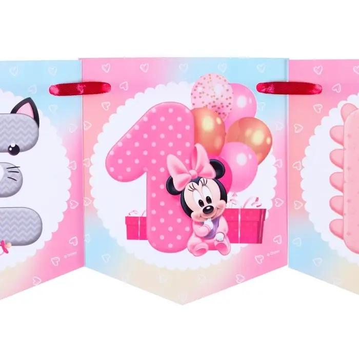 Гирлянда на ленте «Мне 1 год» с местом для фото, длина 176 см, Минни Маус Гирлянда на ленте «Мне 1 год» с местом для фото, длина 176 см, Минни Маус