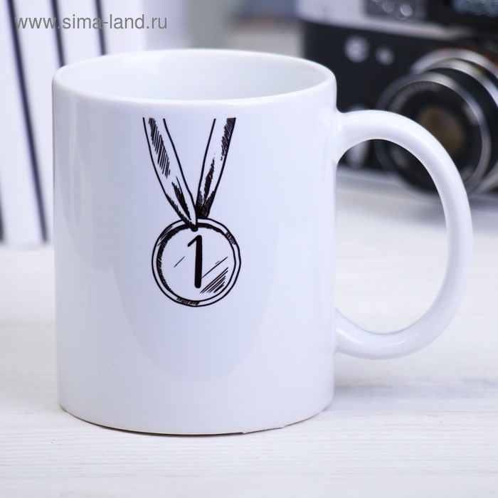 Кружка сублимация "Папа" 320 мл, с нанесением