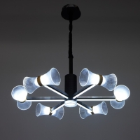 Люстра 1699/6 LED 100Вт 3000-6000К черный 73х73х60 см BayerLux