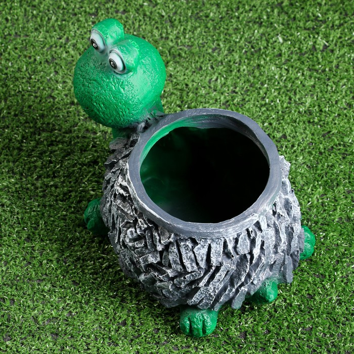 Фигурное кашпо Фигурное кашпо "Черепаха каменная" 19х18х14см